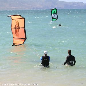 a group of people that are floating in the water